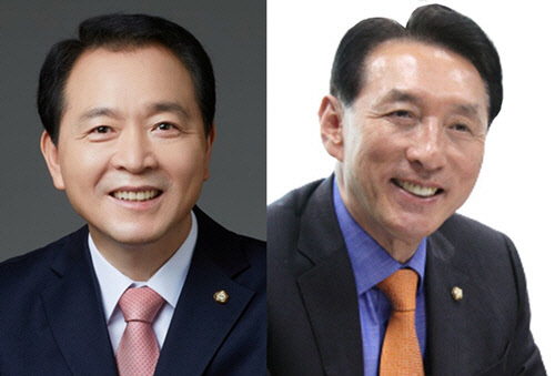 28일 국민의힘 전략기획부총장·조직부총장으로 선임된 (왼쪽부터) 성일종·김석기 의원.각 인물 페이스북 사진